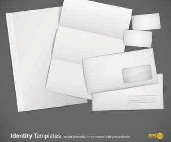 Blank Cards Envelopes Stationery Vector
