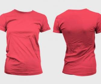 空白趨勢的女模特 Shortsleeved T 恤範本製作的 Gomedia Psd 分層