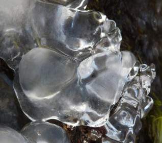Block Von Eiswasser Eiskristalle