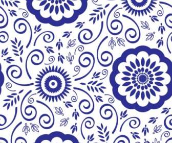 Blue And White Pattern Vector