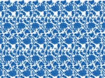 青と白の磁器のシームレスなベクトルの背景