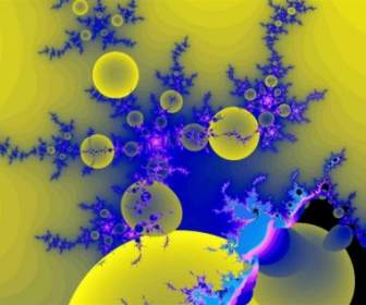 Blue And Yellow Fractal