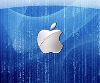 Blauer Apfel-Tapete-Apple-Computer