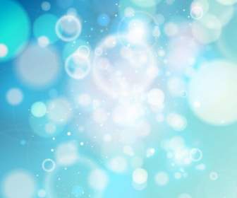 Blue Bokeh Abstract Light Background Vector Graphic