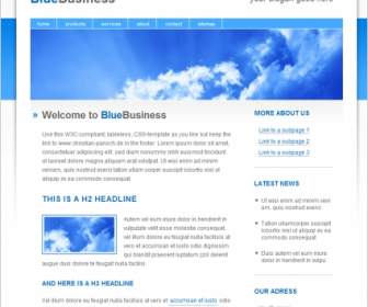 Blau Business Vorlage