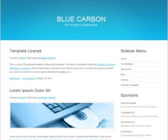 Modello Di Carbonio Blu