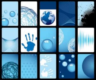 Blue Card Background Vector