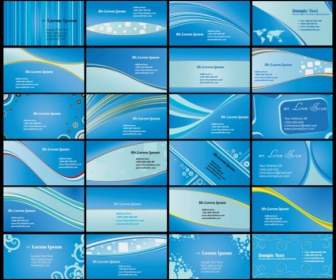 Blue Card Background Vector
