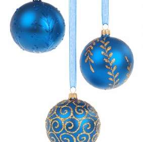 Boules De Noël Bleu