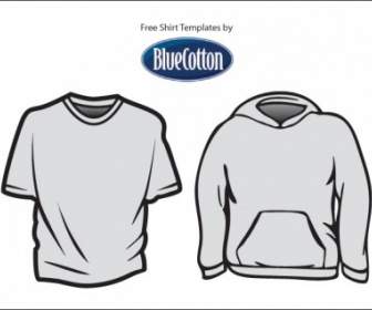 Blue Cotton T Shirt Templates