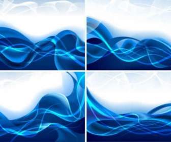 Blaue Dynamische Linien Hintergrund Vektorgrafiken