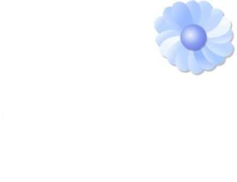 Blaue Blume-ClipArt