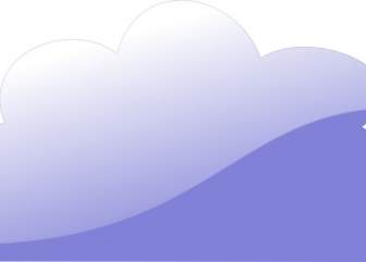 Nube Azul Vidrioso Clip Art
