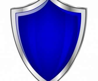 Blue Glossy Shield