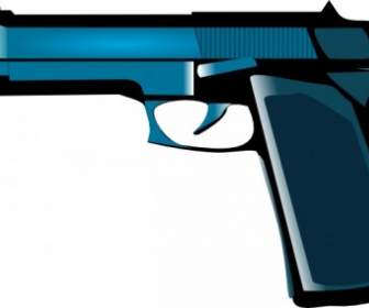 Blue Gun Clip Art