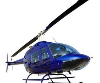 蓝色直升机图片