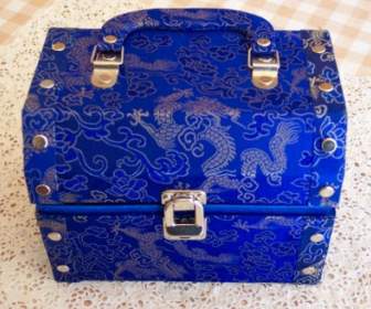 Caja De Joyería Azul