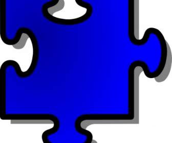 Blaue Puzzle Stück ClipArt