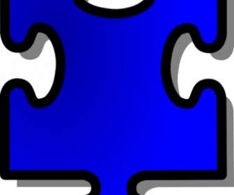 ภาพตัดปะของชิ้นส่วนจิ๊กซอว์สีฟ้า