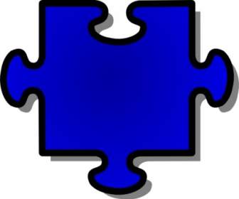 Puzzle Azul Peça Clipart
