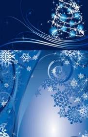 Blue New Year Background Vector
