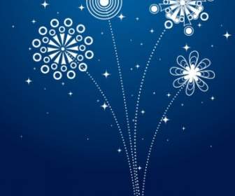 Blue New Year Greeting Card
