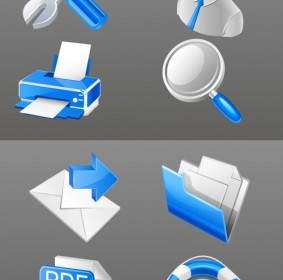Blue Practical Business Icon Vector