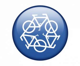 Blue Recycling Symbol