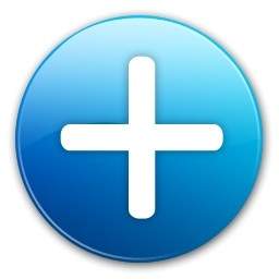 blue rounded cross sign
