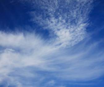 Cielo Blu Con Nuvole Bianche