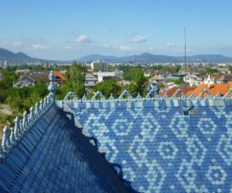 Blue Sky Zsolnay Roof Budapest