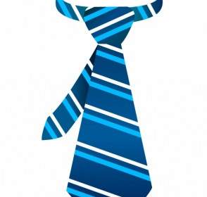 Blaue Streifen Krawatte
