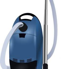 Blue Vacuum Cleaner Clip Art