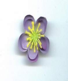 Fleur De Soie Violet Bleu