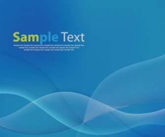 Blue Wave Curves Abstract Background Vector Graphic
