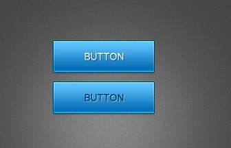 青の Web ボタン Psd 層状