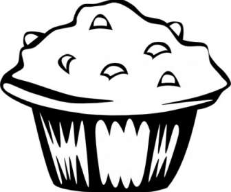 Blueberry Muffin B And W Clip Art
