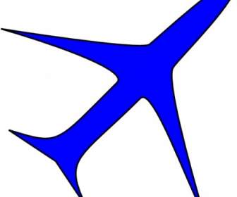 보잉 블루 화물 비행기 아이콘 클립 아트