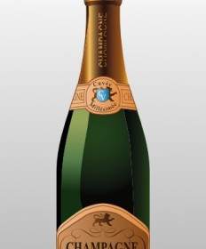 Flasche Champagner ClipArt