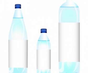 様々 なサイズの水のボトル