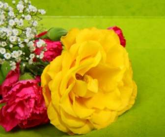 Bouquet Latar Belakang Hijau