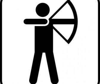弓の矢印スポーツ レクリエーション シンボル土地クリップ アート