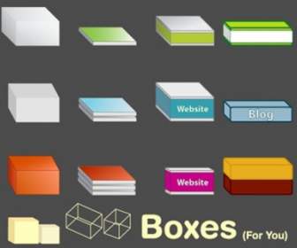 Boxes Free Vector