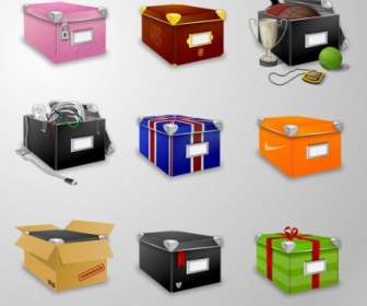 Boxes Icons Icons Pack
