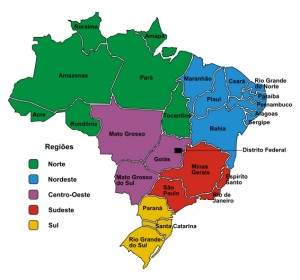 Brazil In Regions Portuguese