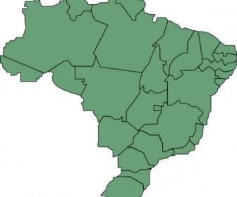 ブラジルの州をクリップアートします。