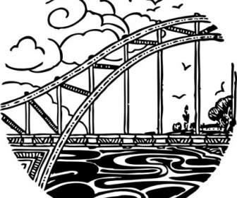 Ponte Sobre O Clip-art Rio