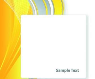 Bright Yellow Line Text Box Vector