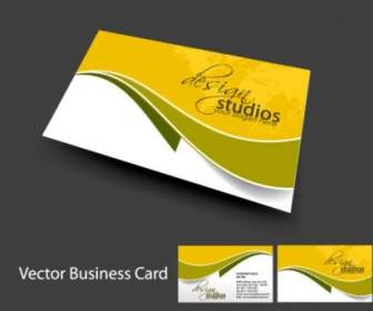 Brillante Dinamico Business Card Template Vettoriale