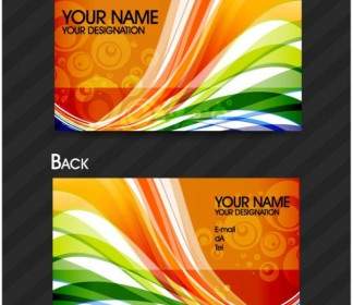 Brilliant Dynamic Pattern Cards Vector